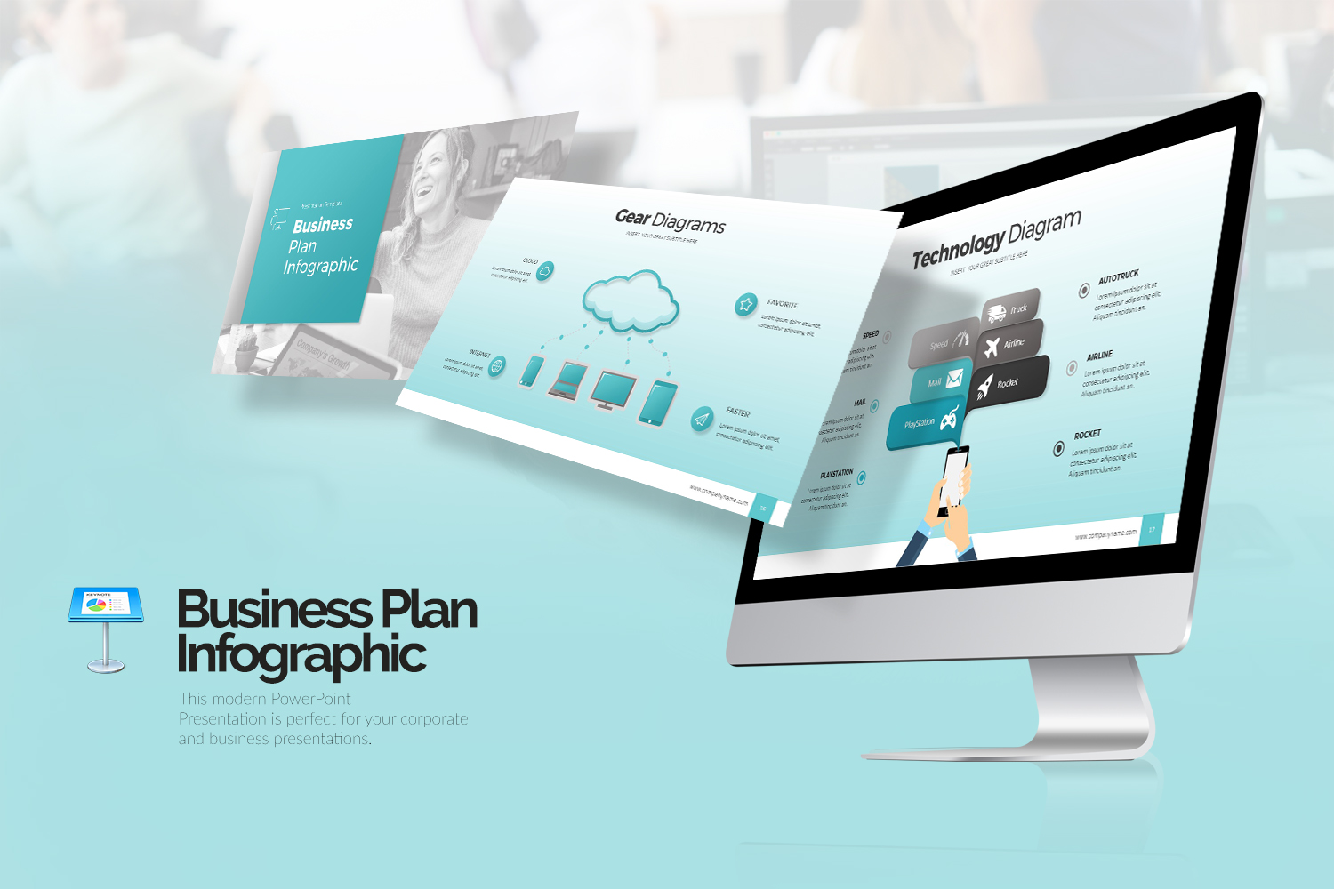 Template Keynote #151603 "Business Plan Infographic"