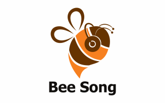 Bee sound abstrac Logo Template