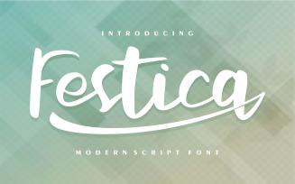 Festica | Modern Cursive Font