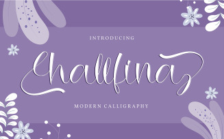 Hallfina | Modern Calligraphy Font