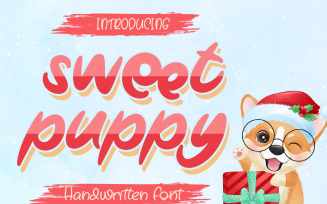 Sweet Puppy - Carafty Font