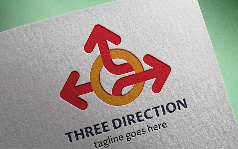 Three Direction Logo Template