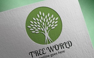 Tree World Logo Template