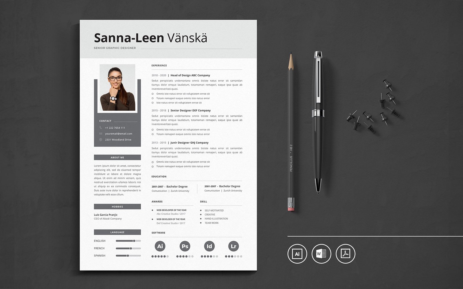 Kit Graphique #151859 Resume Cv Divers Modles Web - Logo template Preview