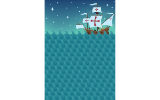 Sailboat Background - Illustration