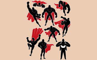 Superhero in Action - Illustration