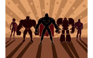 Superhero Team - Illustration