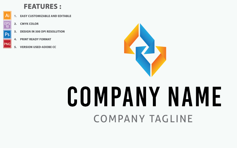 Creative Icon Company Vector Design Logo Template