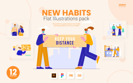 New Habits Pack Illustration