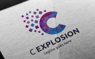 C Explosion (C Letter) Logo Template