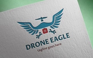 Drone Eagle Logo Template