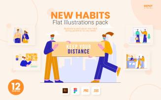New Habits Pack - Illustration