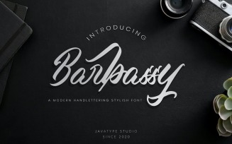 Barbassy -A Modern Handlettering Font