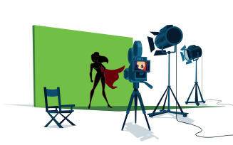 Superheroine Movie Set - Illustration