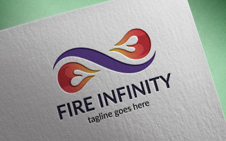 Fire Infinity Logo Template