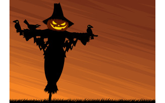 Scarecrow Background - Illustration