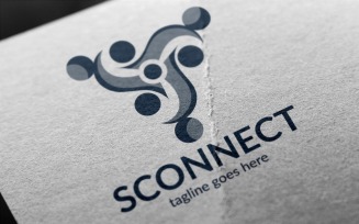 Super Connect Logo Template