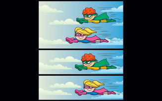 Super Kids Flying 2 - Illustration