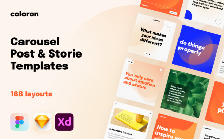 Coloron - Instagram Posts & Stories Social Media