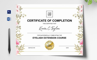 Floral Frame Certificate Template
