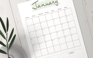 Monthly Calendar 2021 Planner