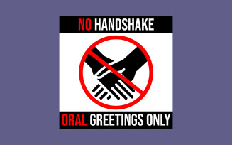 No Handshake Illustration Design - Vector Image