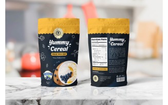 Packaging Yummy Cereal - Corporate Identity Template