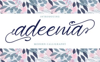 Adeenia | Modern Calligraphy Font