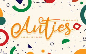 Anties | Modern New Cursive Font