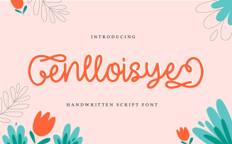 Enlloisye | Handwritten Cursive Font