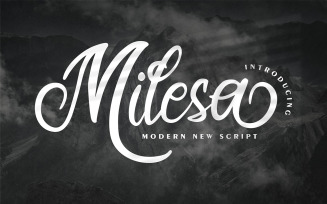 Milesa | Modern New Cursive Font