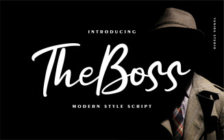 The boss | Modern New Cursive Font