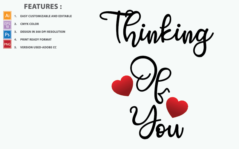 Thinking Of You Valentine Day Quotes - Illustration