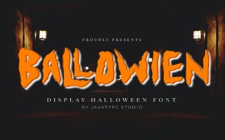 Ballowien - Horor Display Font