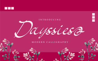 Dayssies | Modern Calligraphy Font