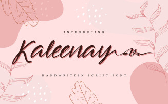 Kaleenay | Handwritten Cursive Font