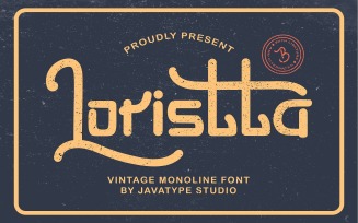 Lorissta A Vintage Monoline Font