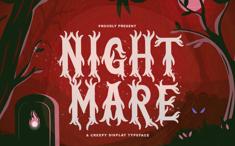 Nightmare - Horror Brush Font