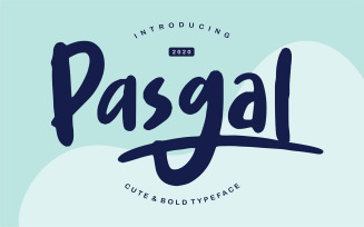 Pasgal | Cute & Bold Typeface Font