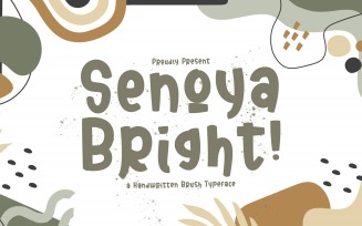 Senoya Bright - Playful Display Font
