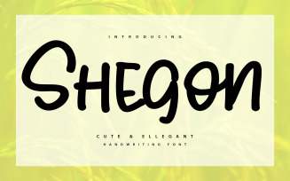 Shegoon | Cute & Elegant Handwriting Font