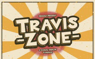 Travis Zone - Playful Display Font