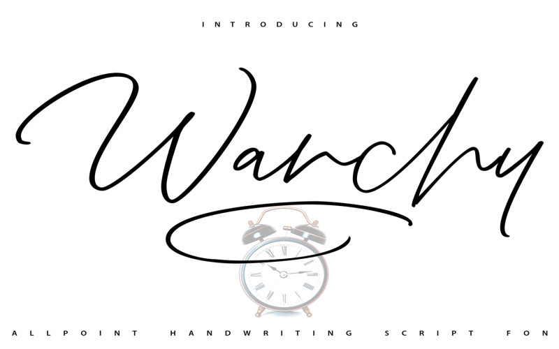 Wanchy | Ballpoint Handwriting Cursive Font