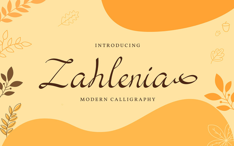 Zahlenia | Modern Calligraphy Font