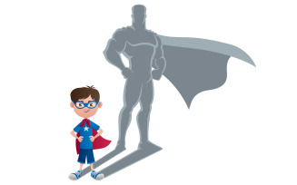 Boy Superhero Concept - Illustration