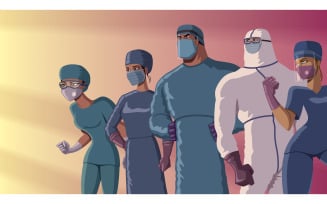 Doctors Heroes Team Dusk - Illustration