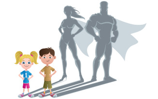 Kids Superhero Concept 2 - Illustration