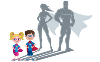 Kids Superhero Concept - Illustration