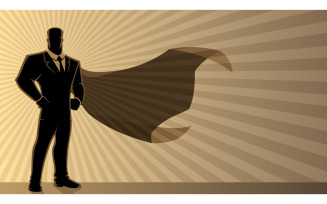 Super Businessman Background - Illustration