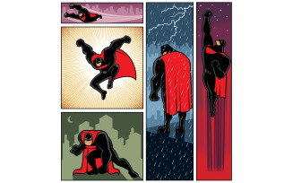 Superhero Banners 6 - Illustration